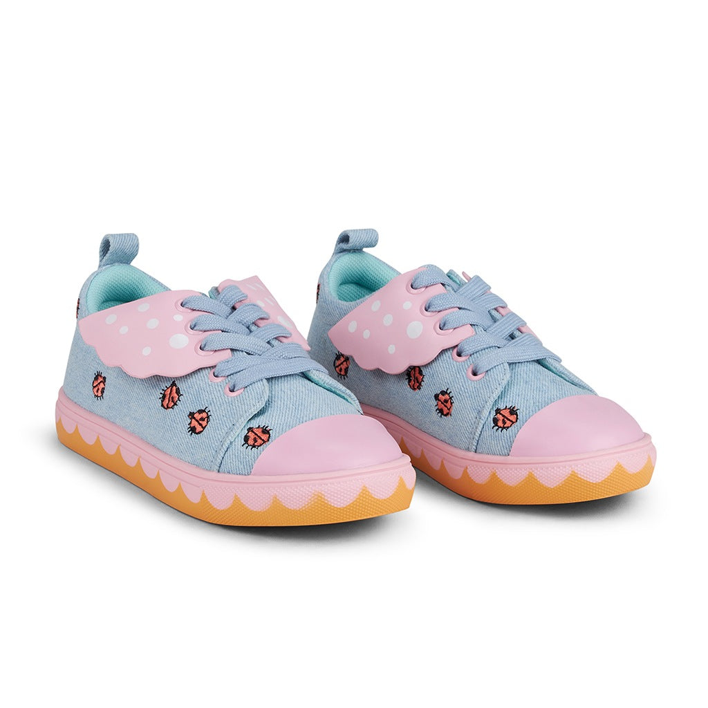Stella McCartney Kids Denim Ladybird Sneakers