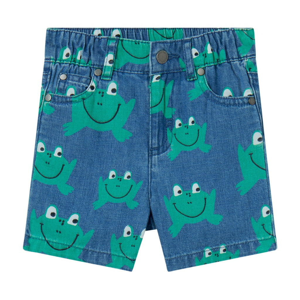 Stella McCartney Kids Frogs All-Over Print Shorts