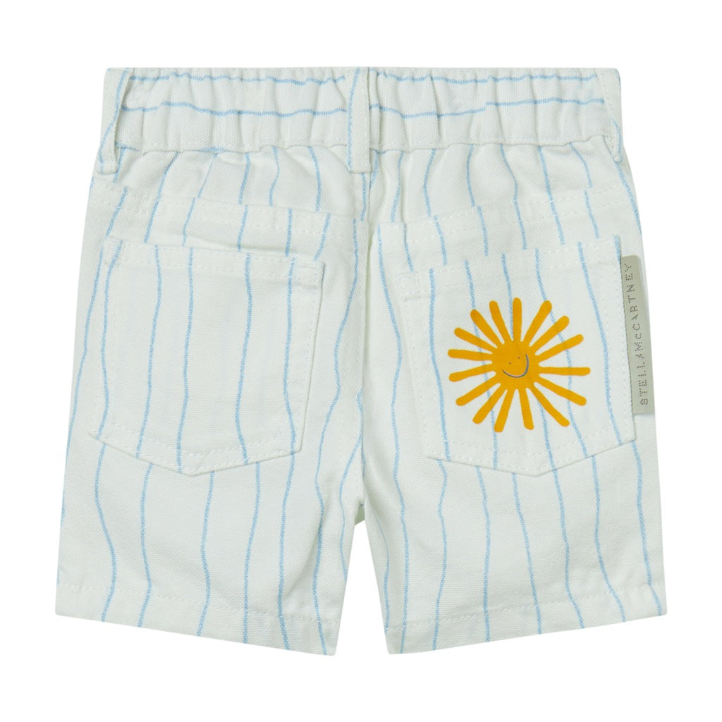 Stella McCartney Kids Scribble Stripes All-Over Print Shorts