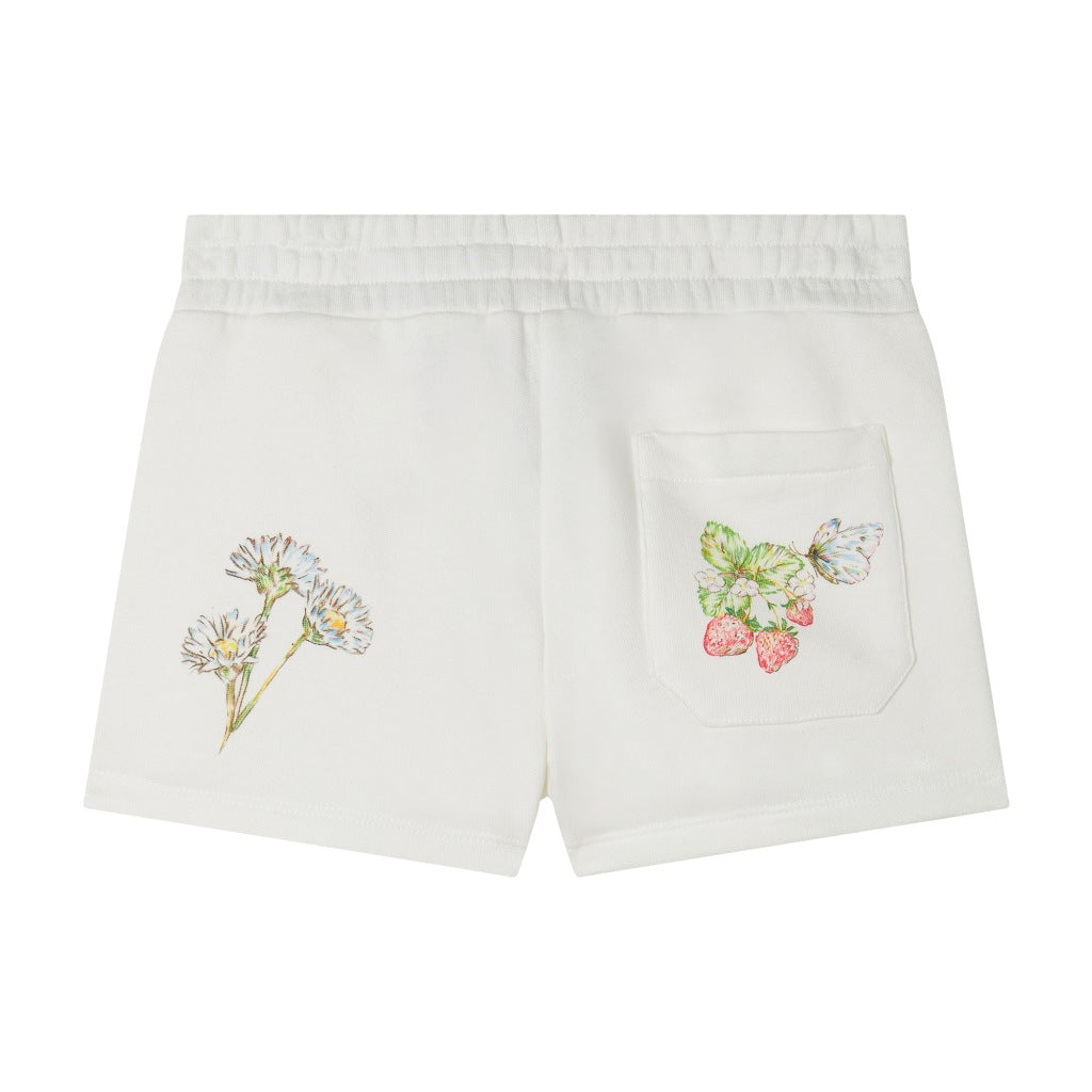 Stella McCartney Kids Woodland Print Fleece Shorts