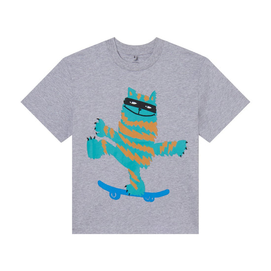 Stella McCartney Kids Skater Cat Print T-shirt