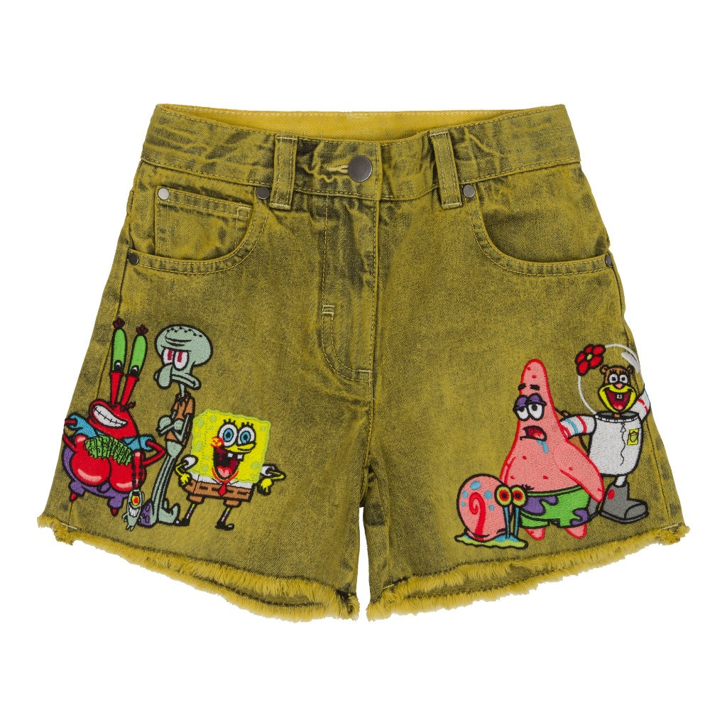 Stella McCartney Kids SpongeBob Denim Shorts