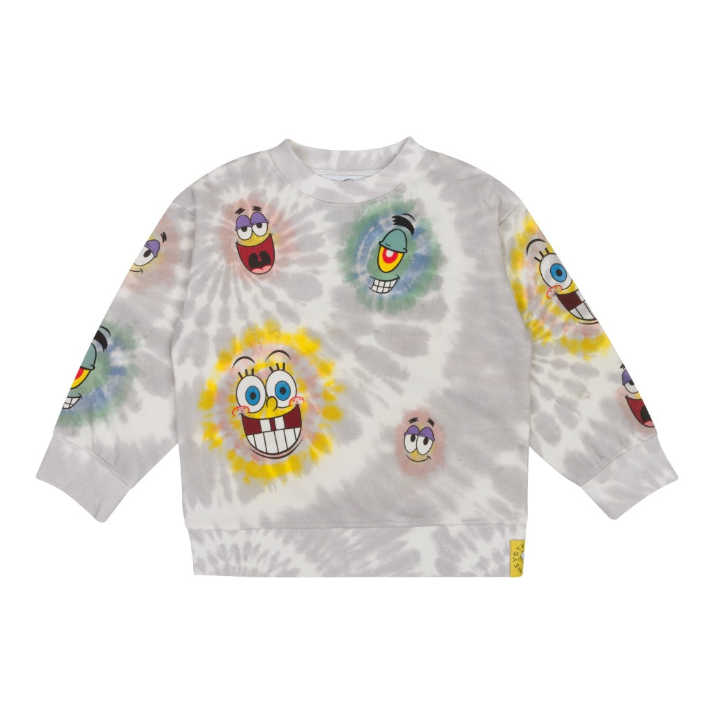 Stella McCartney Kids Tie Dye SpongeBob All-Over Print Sweatshirt