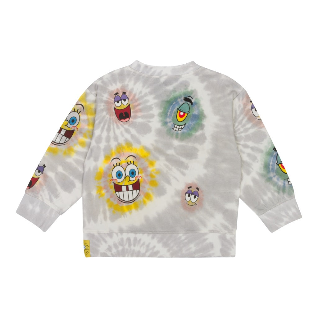 Stella McCartney Kids Tie Dye SpongeBob All-Over Print Sweatshirt