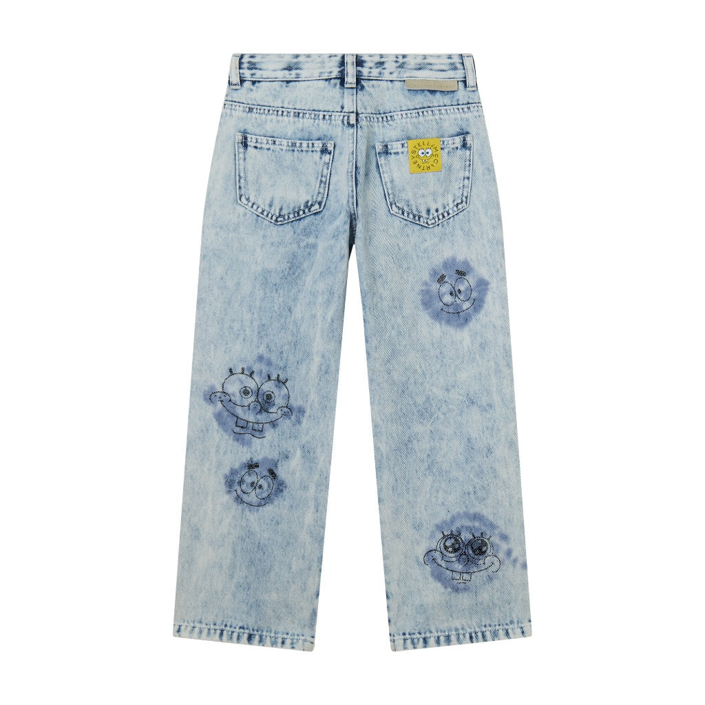 Stella McCartney Kids Graphic Print Denim Trousers