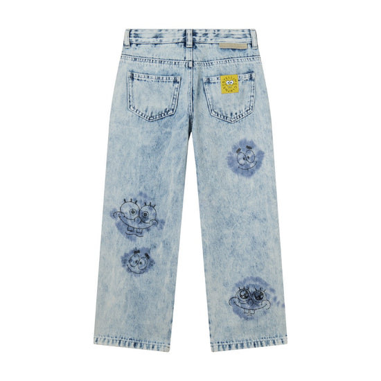 Stella McCartney Kids Graphic Print Denim Trousers