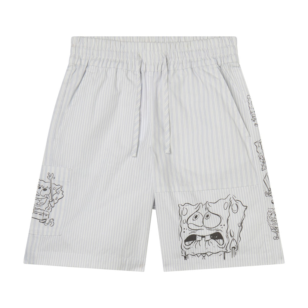 Stella McCartney Kids SpongeBob Cotton Poplin Shorts