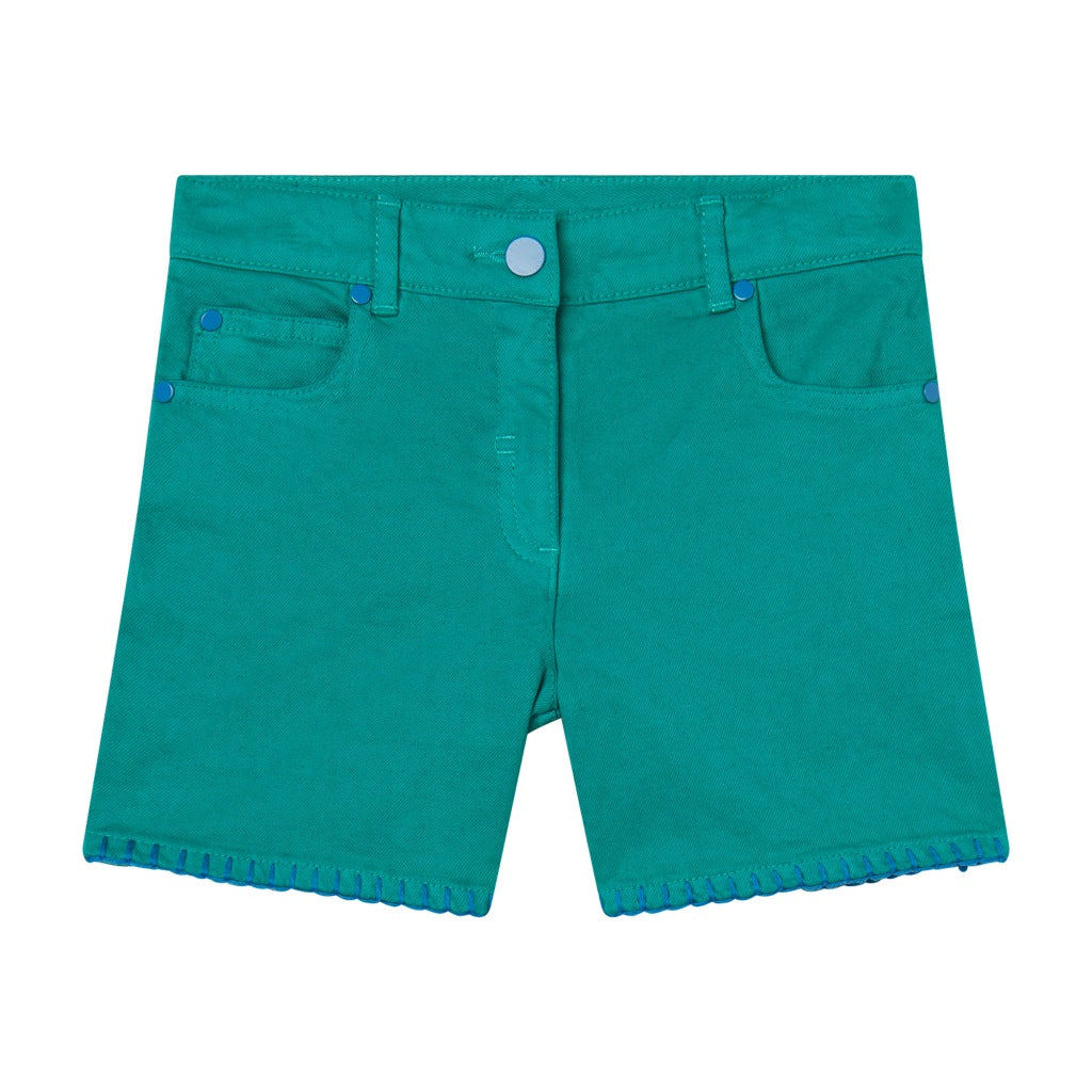 Stella McCartney Kids Cotton Gabardine Shorts