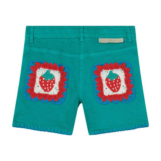 Stella McCartney Kids Cotton Gabardine Shorts