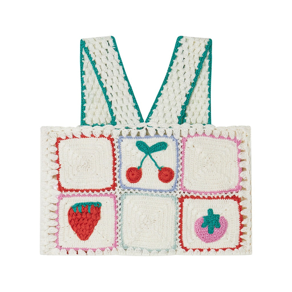 Stella McCartney Kids Cotton Fruits Knit Top