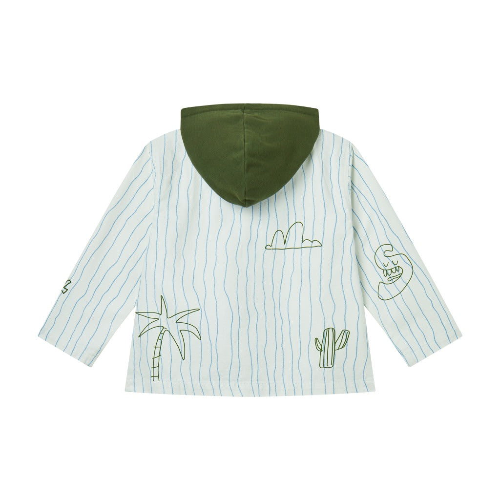 Stella McCartney Kids Scribble Stripes All-Over Print Jacket