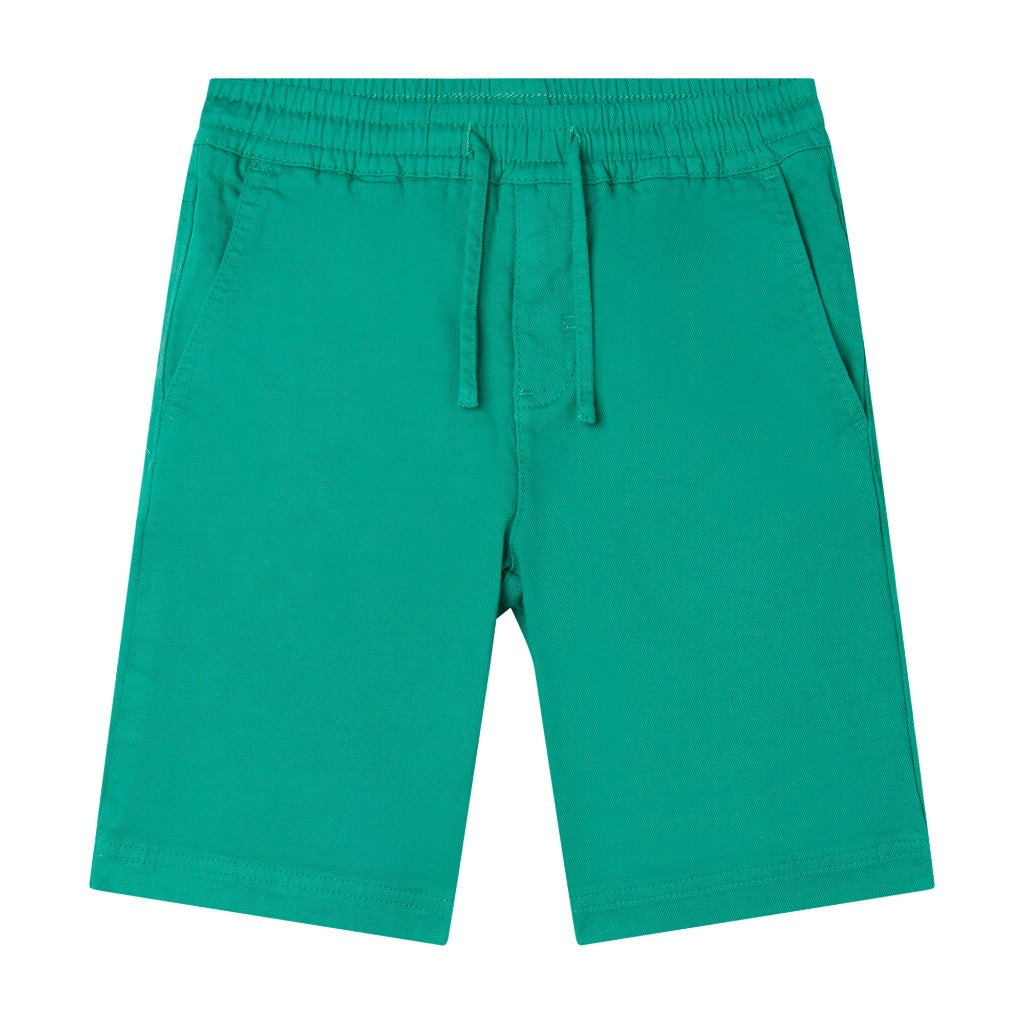 Stella McCartney Kids Cotton Gabardine Drawstring Shorts