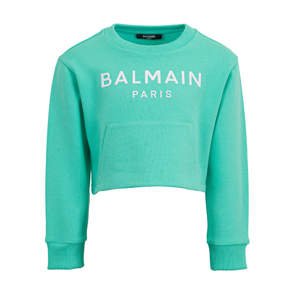 Balmain Kids Logo Fleece Sweatshirt