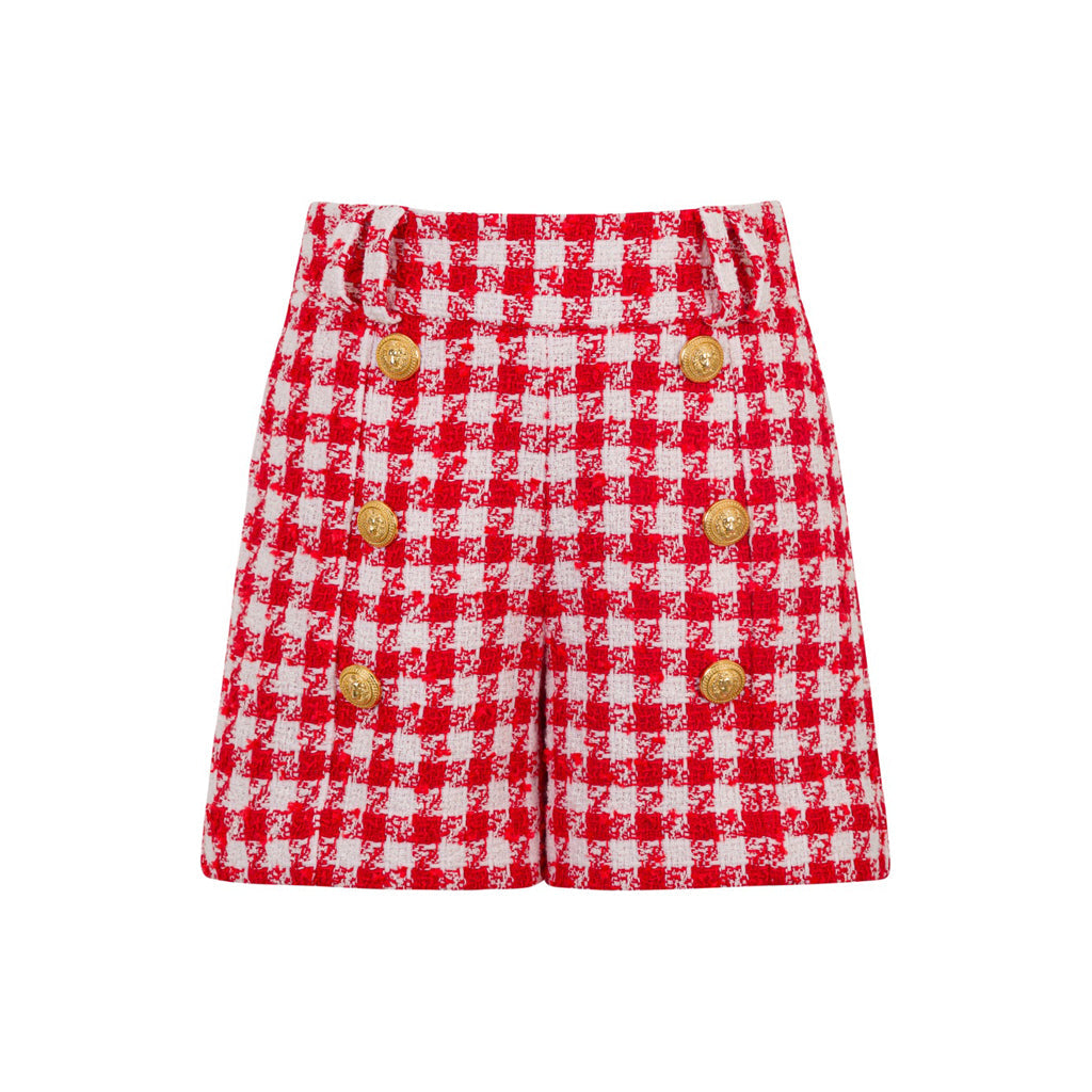 Balmain Kids Tweed Suit Shorts