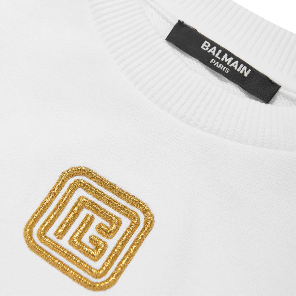 Balmain Kids Logo Fleece Sweatshirt