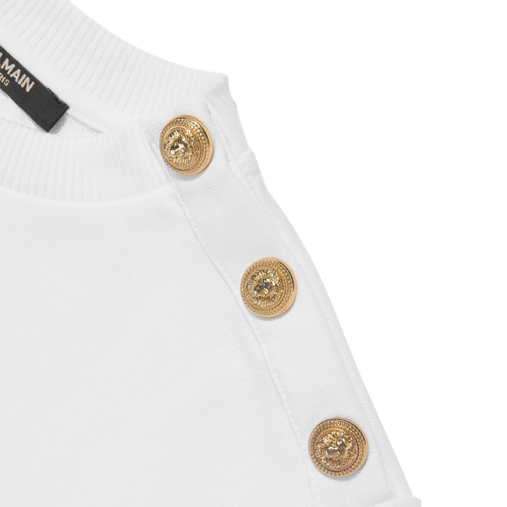 Balmain Kids Logo Fleece Sweatshirt