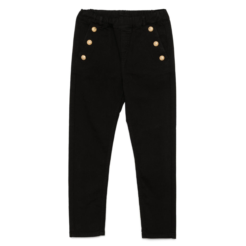 Balmain Kids Signature Button Trousers