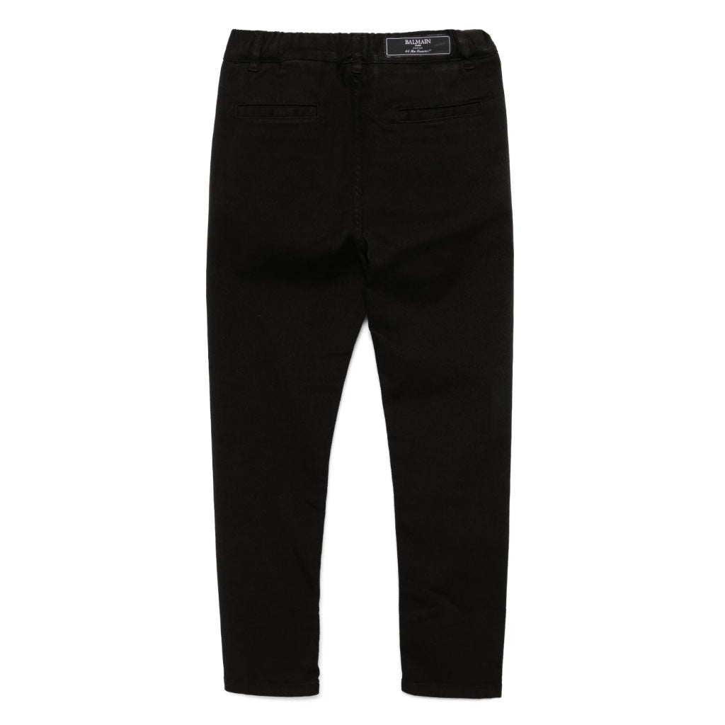 Balmain Kids Signature Button Trousers