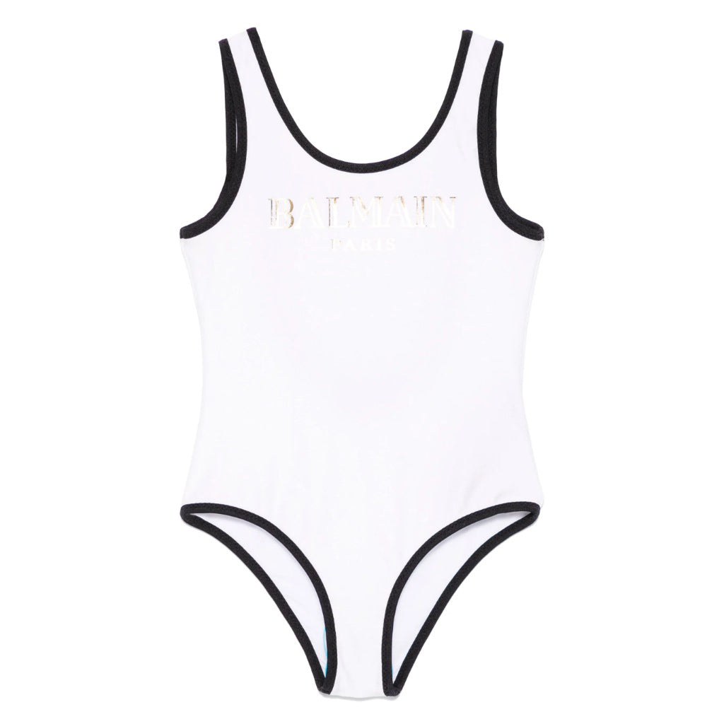 Balmain Kids Logo Swimsuit