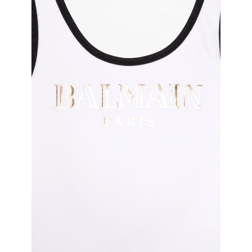 Balmain Kids Logo Swimsuit