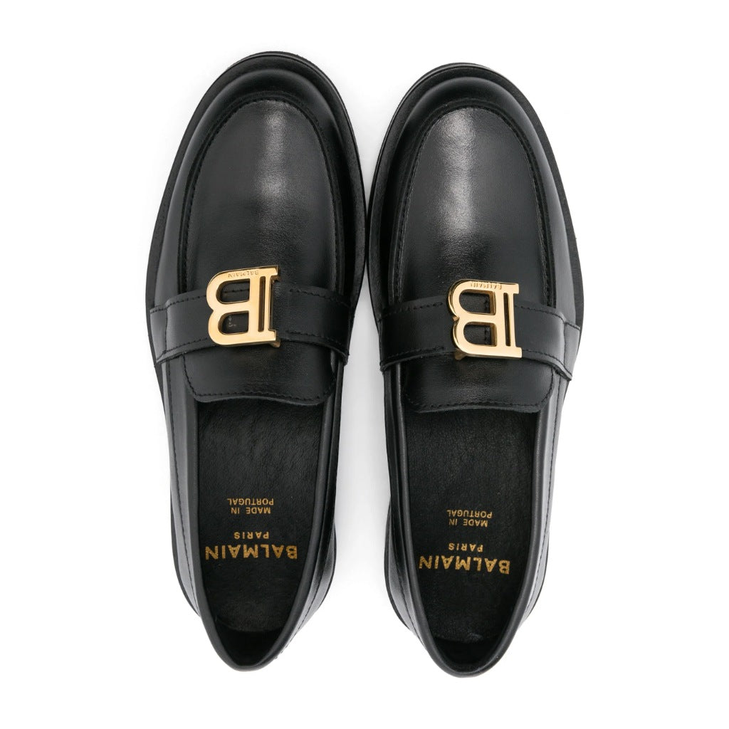 Balmain Kids Logo Loafers