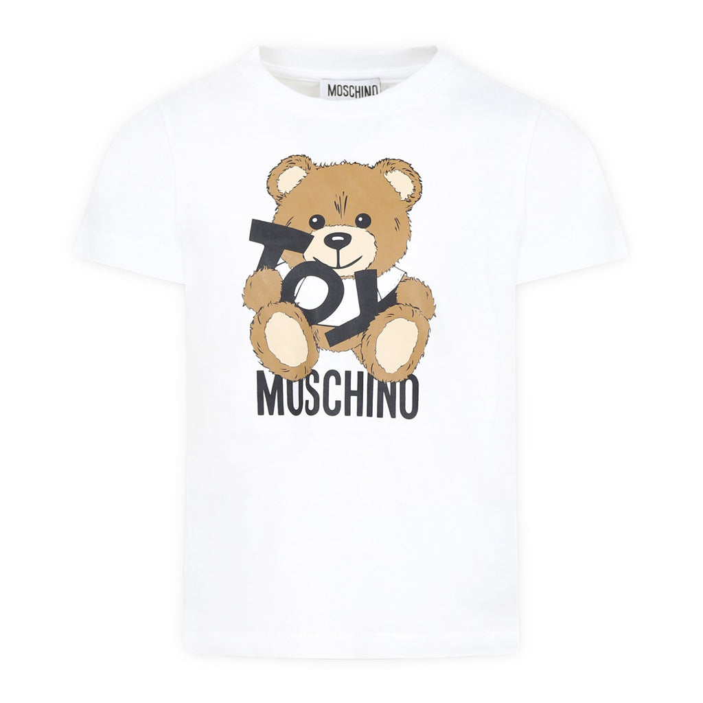 Moschino Kids Toy Bear T-shirt - White