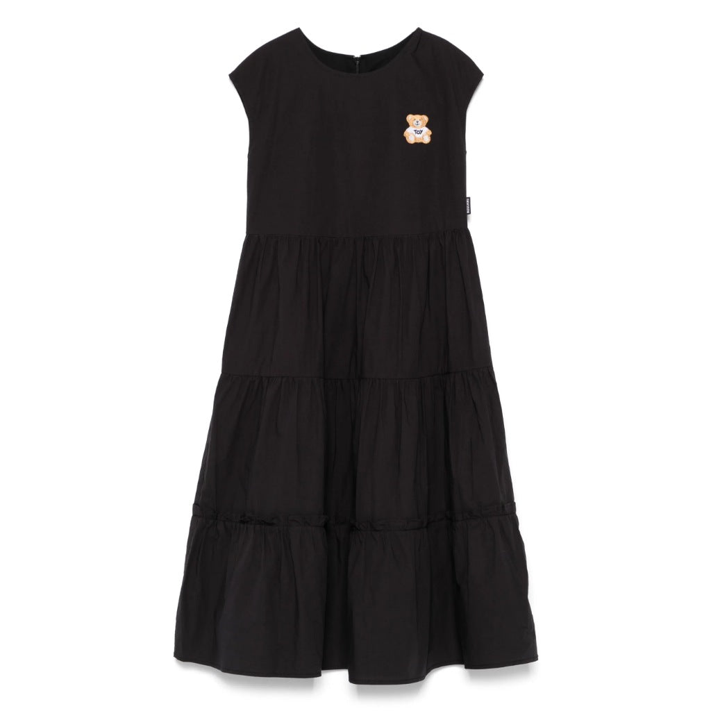 Moschino Kids Toy Bear Tiered Dress
