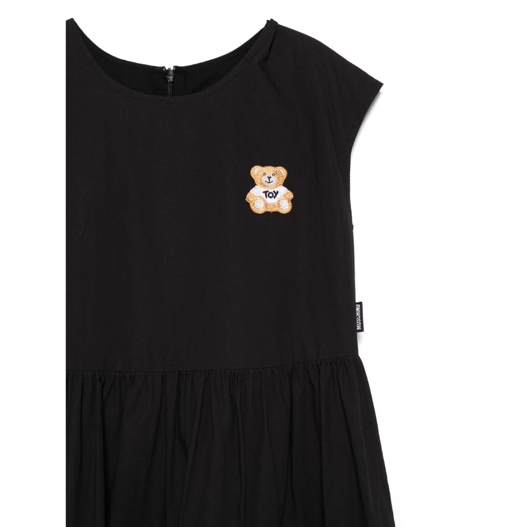 Moschino Kids Toy Bear Tiered Dress