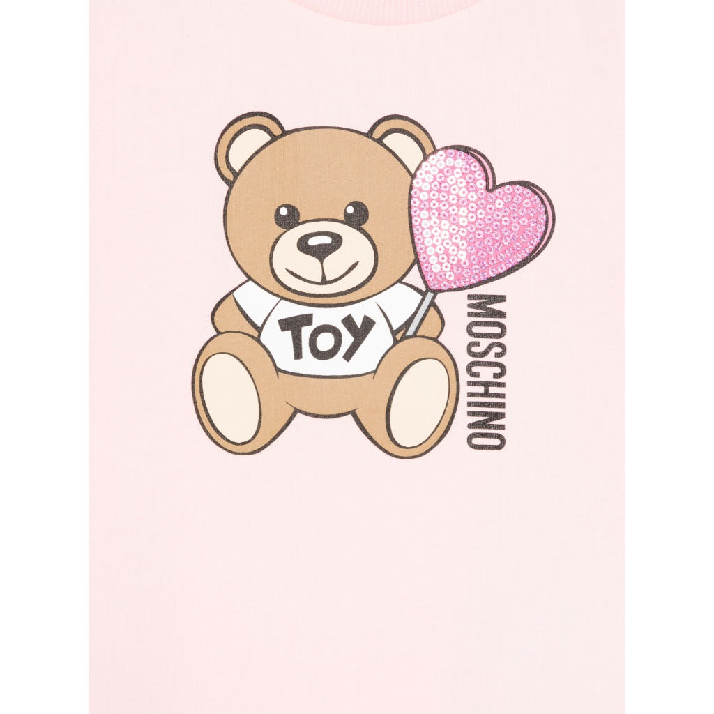 Moschino Kids Teddy Heart T-shirt - Pink
