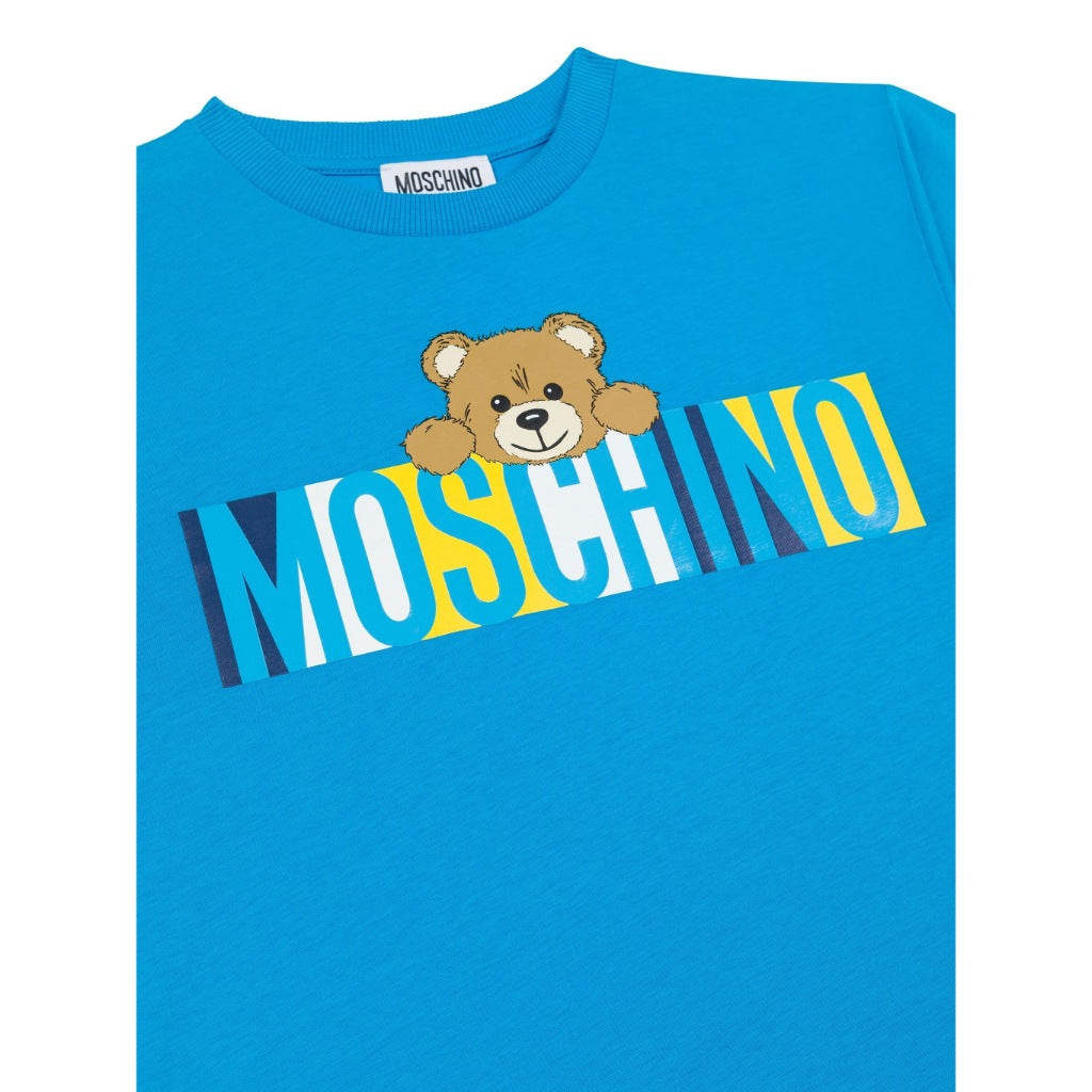 Moschino Kids Teddy Logo Maxi T-shirt