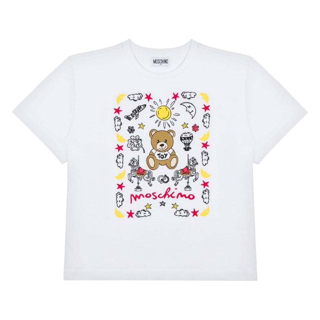 Moschino Kids Teddy Graphic Maxi T-shirt