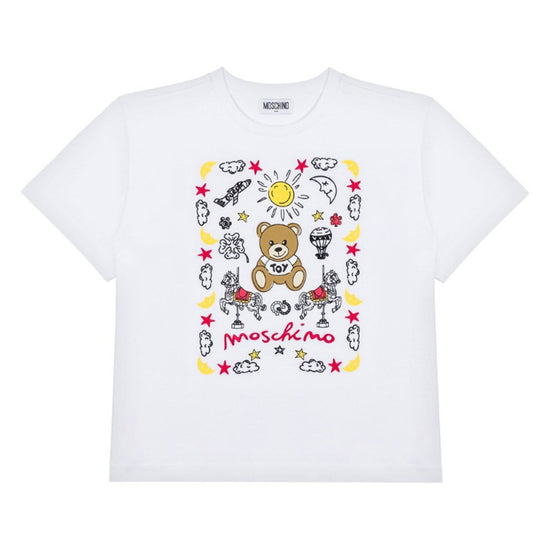 Moschino Kids Teddy Graphic Maxi T-shirt