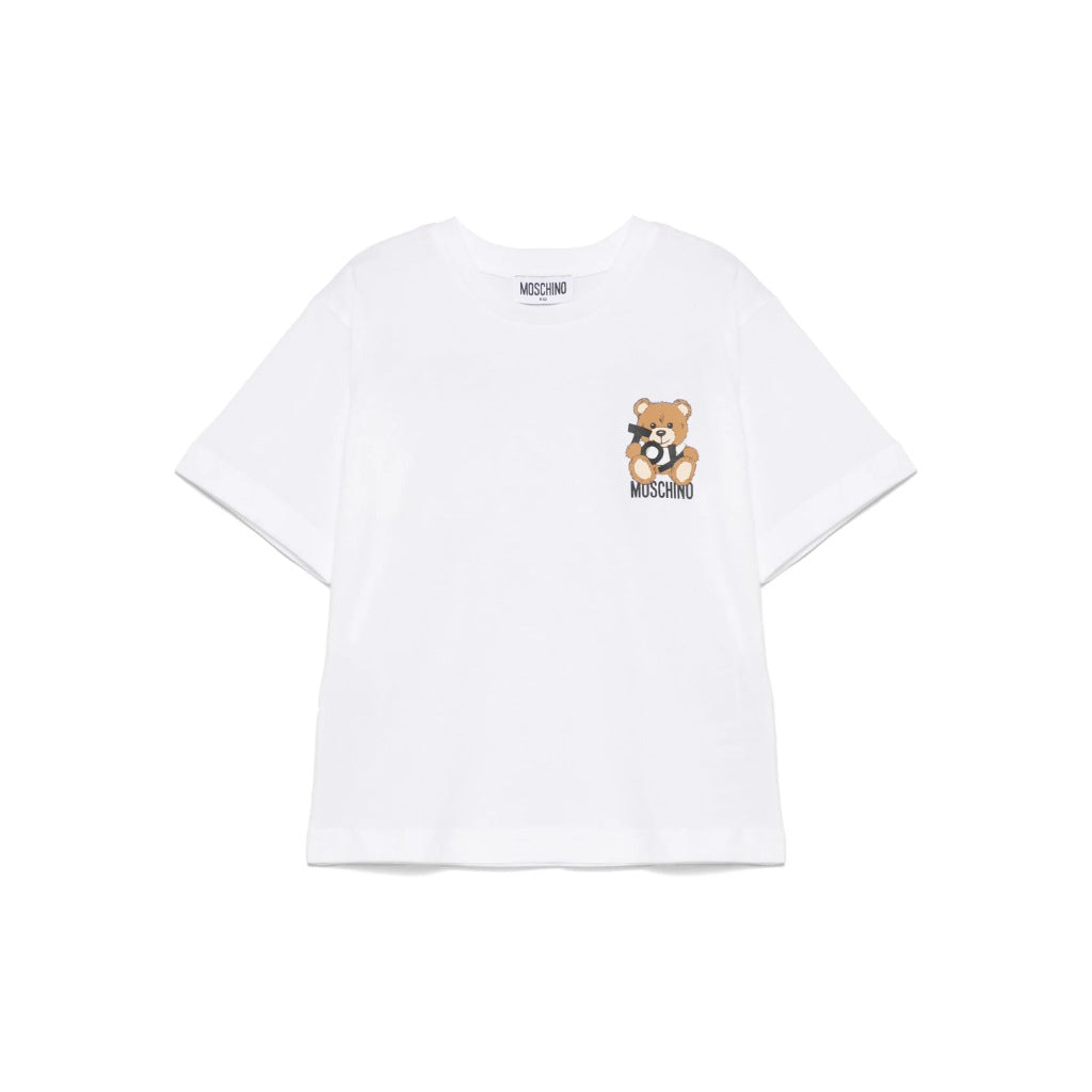 Moschino Kids Toy Bear Maxi T-shirt - White