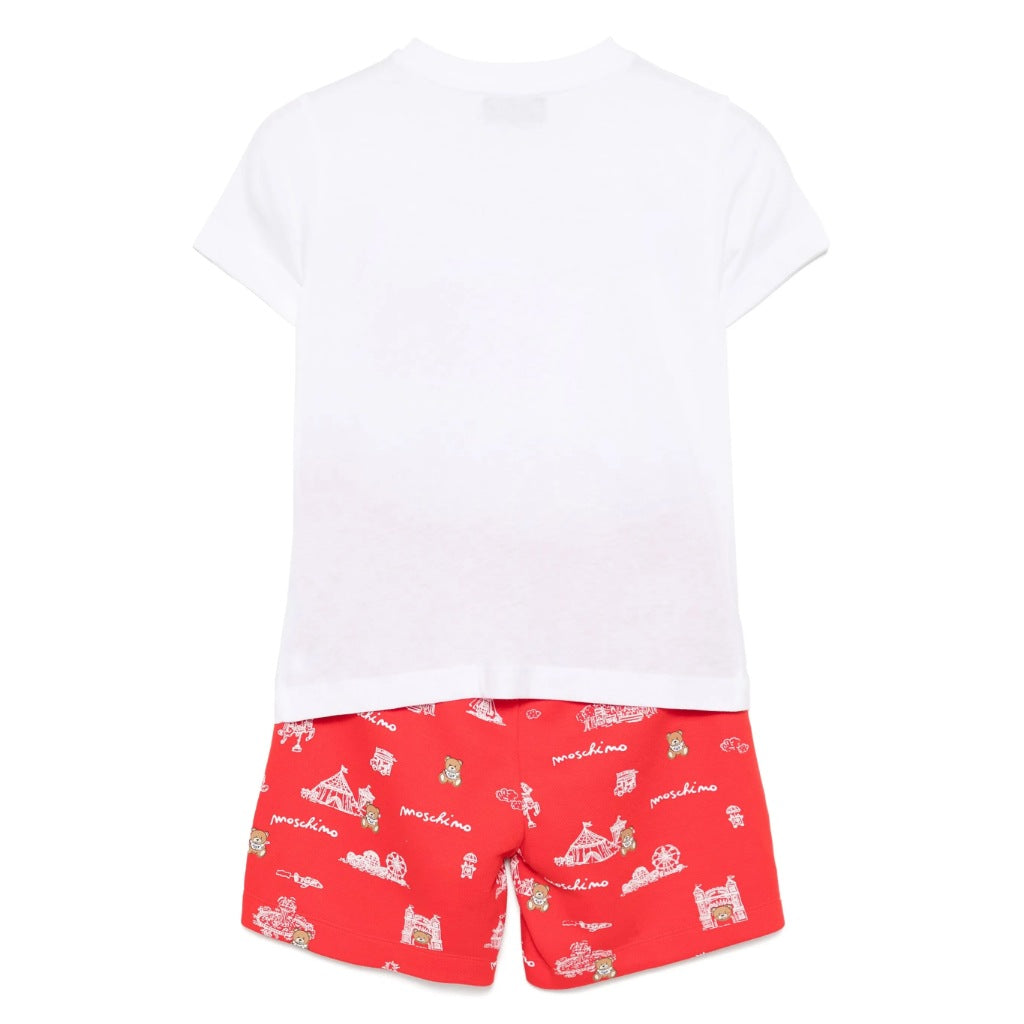 Moschino Kids Teddy Graphic T-shirt With Shorts Set