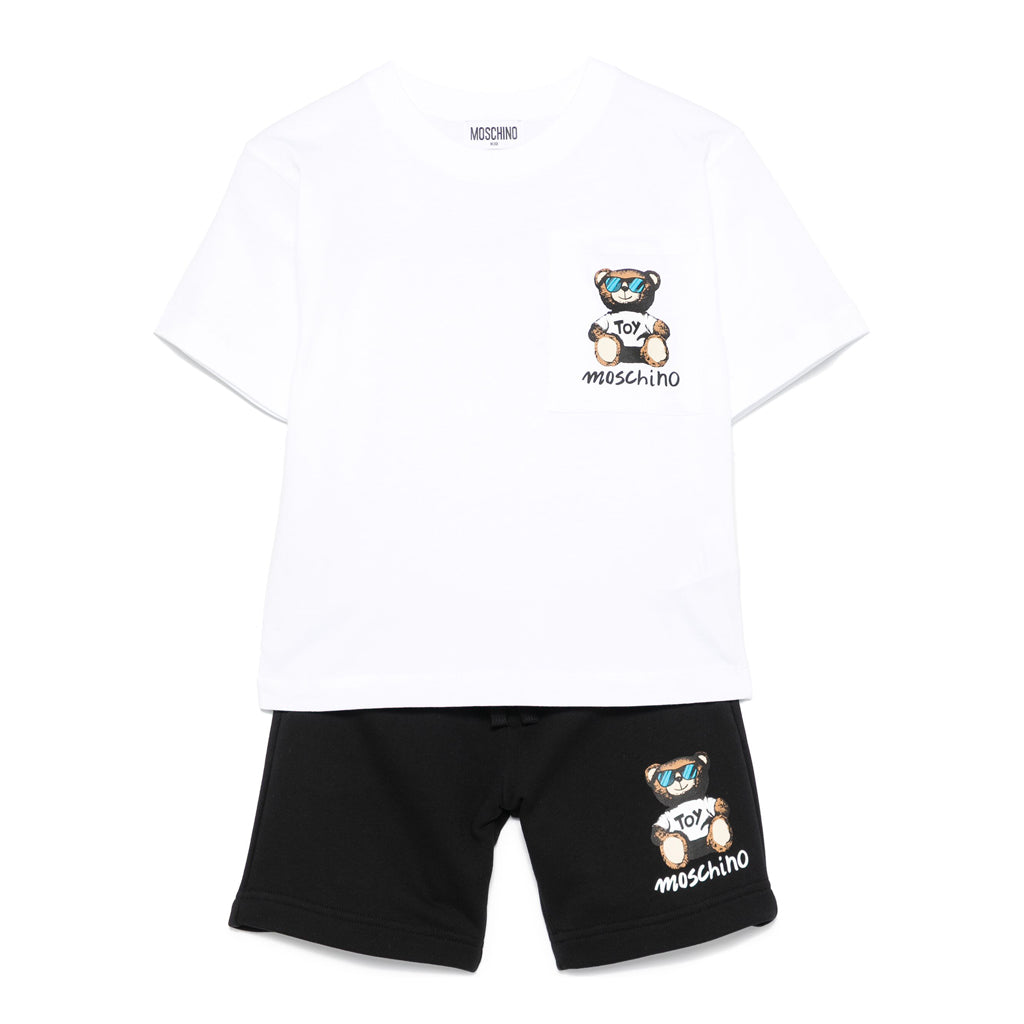 Moschino Kids Toy Bear T-shirt With Shorts Set