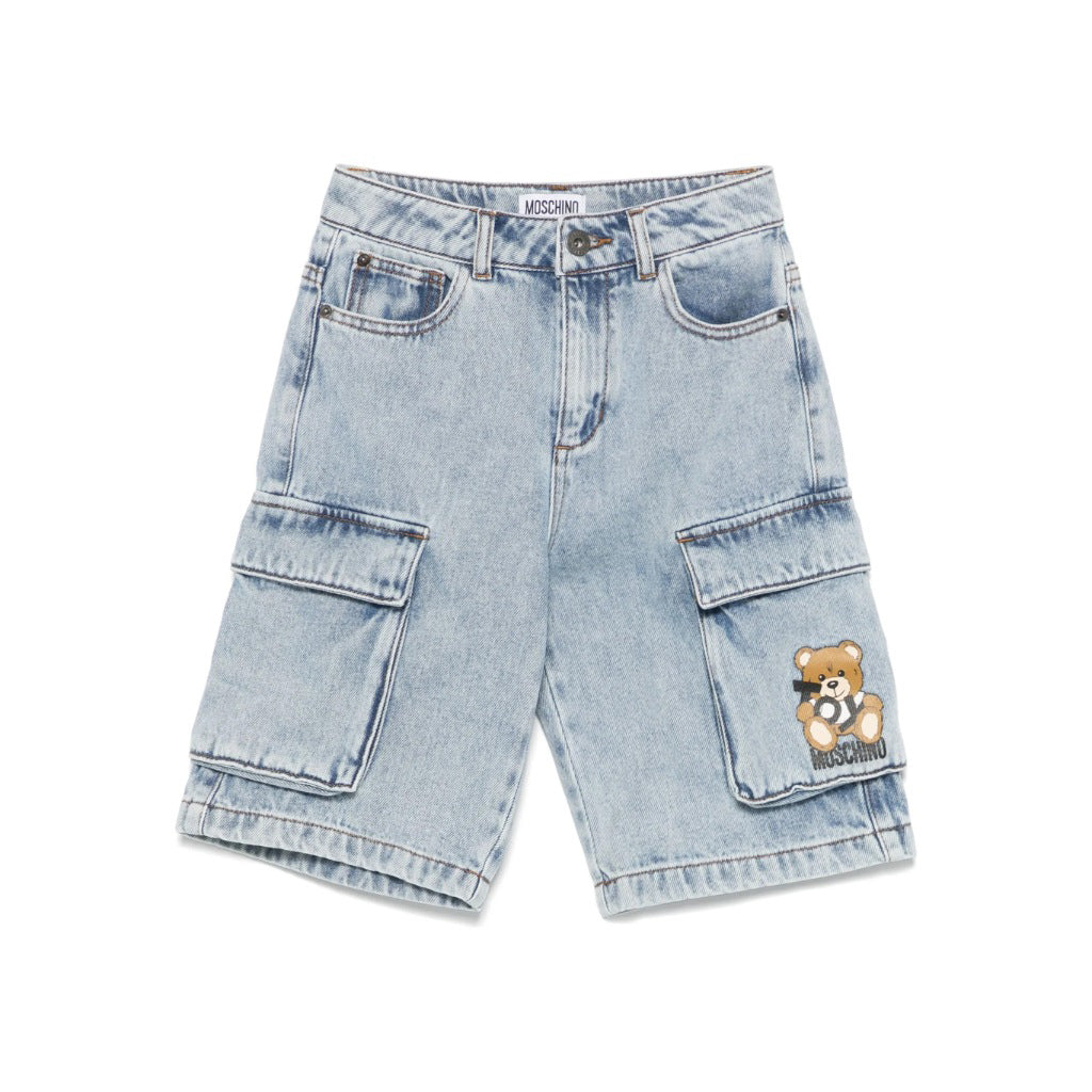 Moschino Kids Toy Bear Cargo Shorts