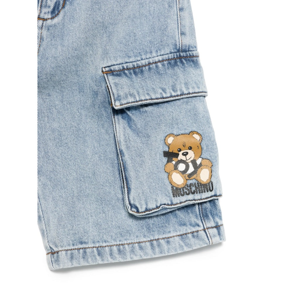 Moschino Kids Toy Bear Cargo Shorts