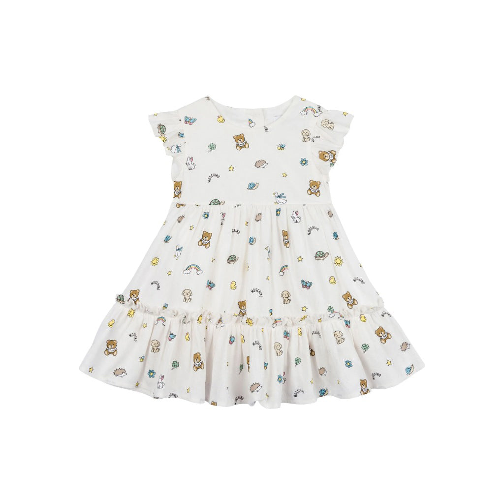 Moschino Kids All-Over Pattern Dress