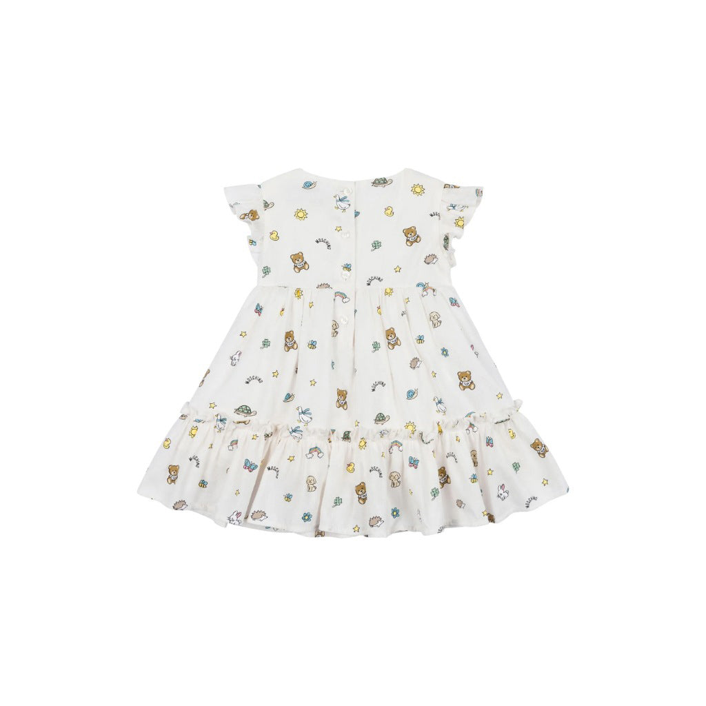 Moschino Kids All-Over Pattern Dress