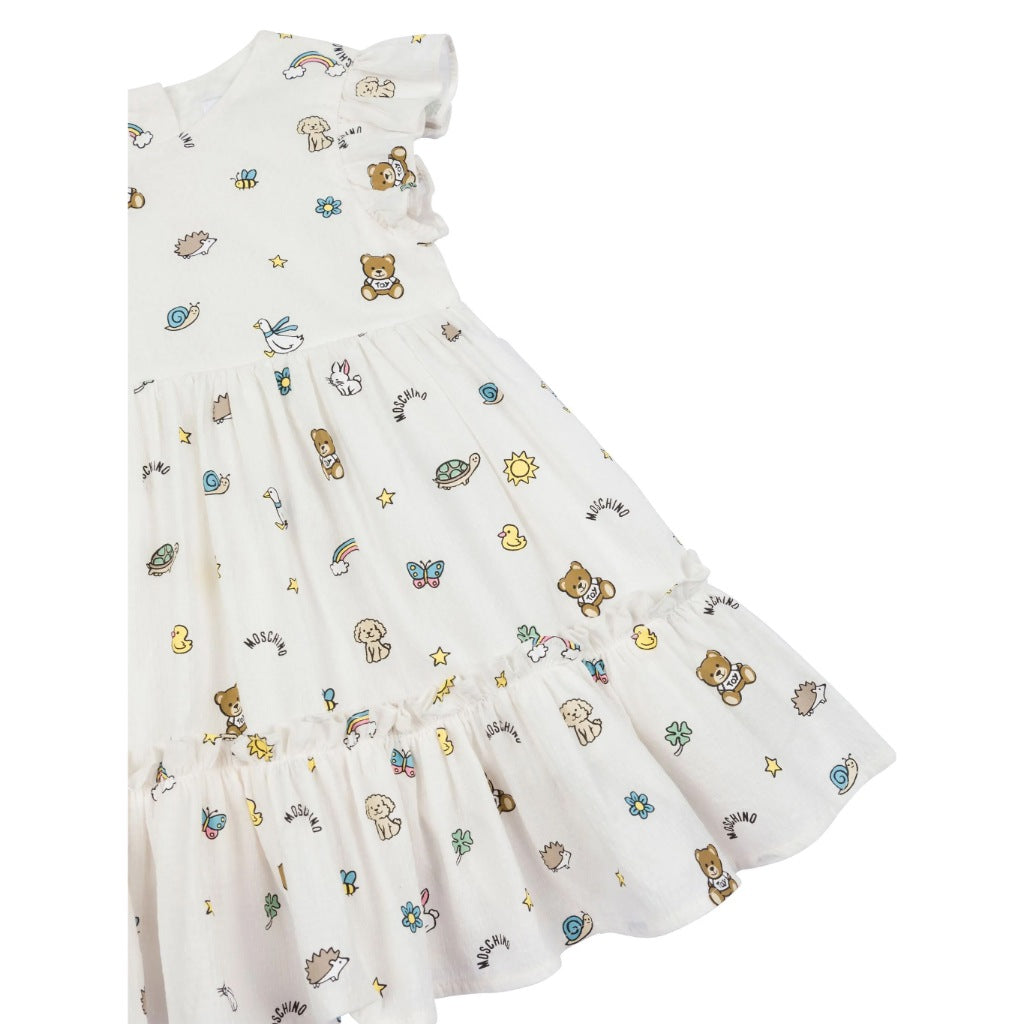 Moschino Kids All-Over Pattern Dress