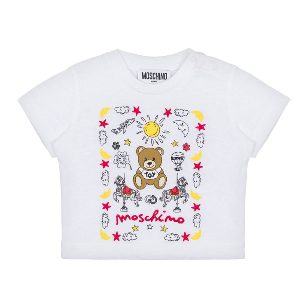 Moschino Kids Teddy Graphic T-shirt