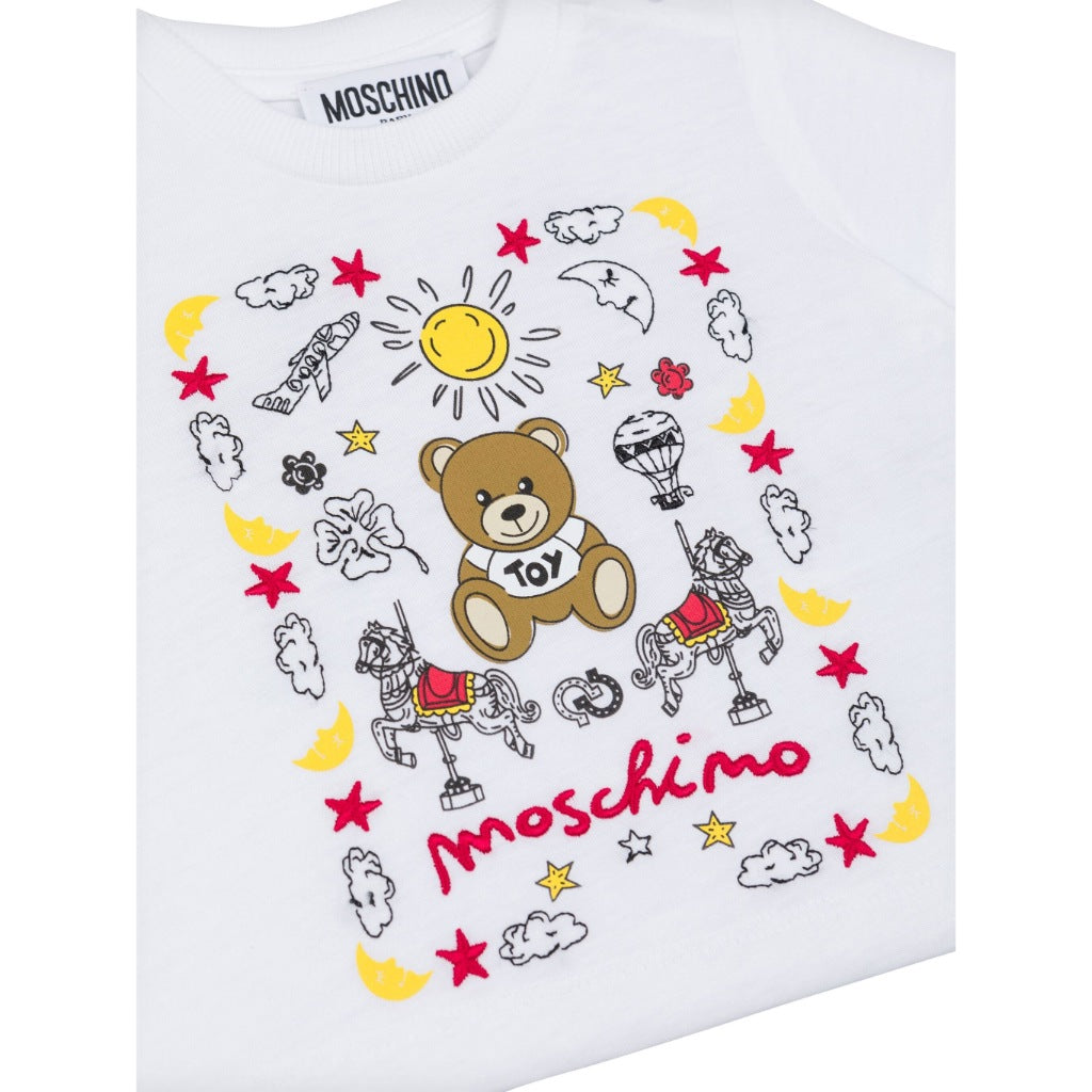 Moschino Kids Teddy Graphic T-shirt