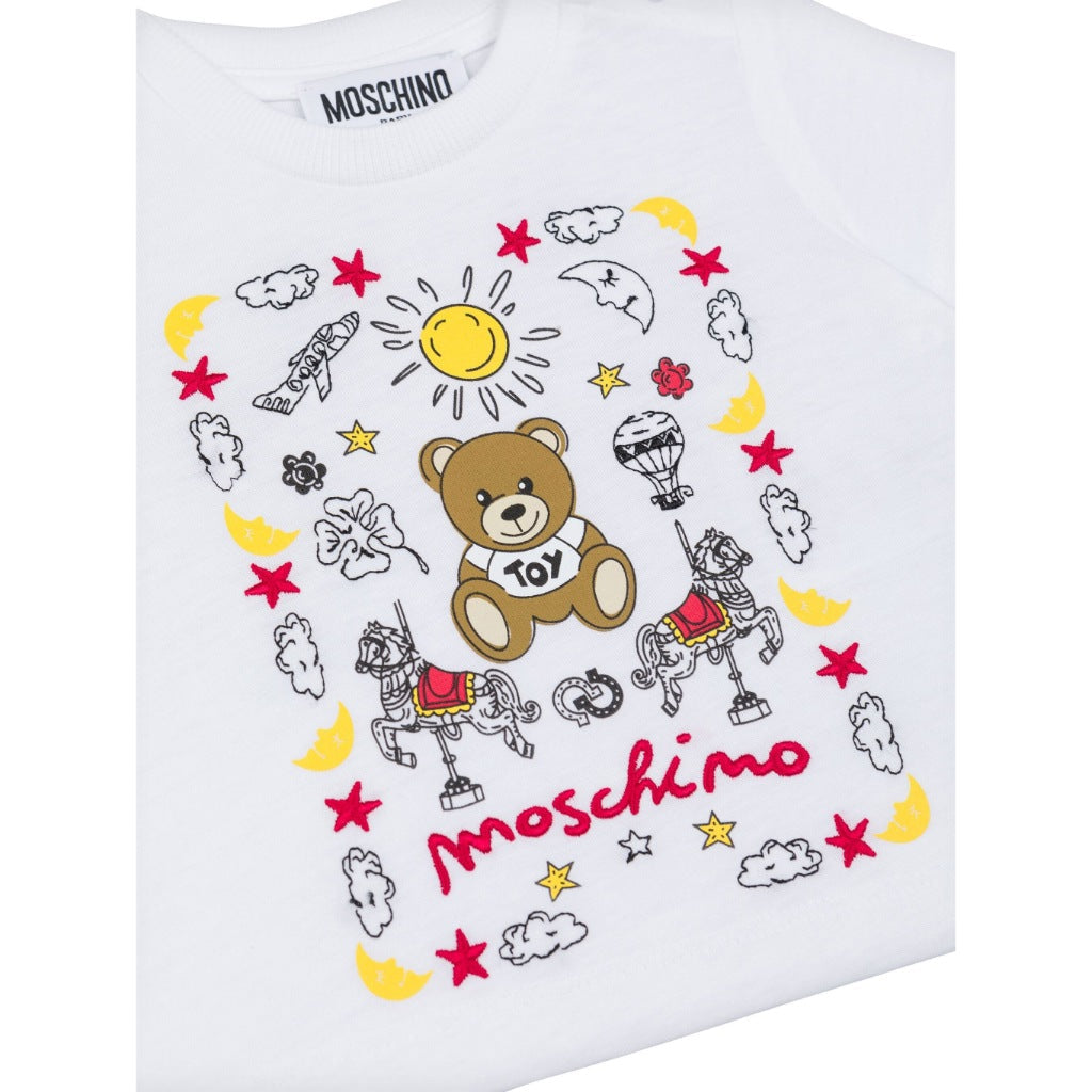 Moschino Kids Teddy Graphic T-shirt