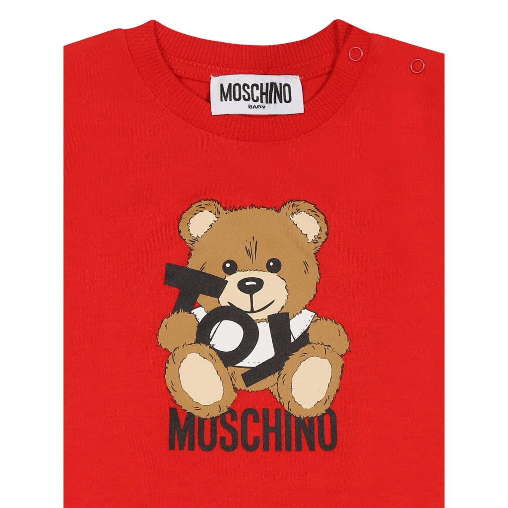 Moschino Kids Toy Bear T-shirt - Red