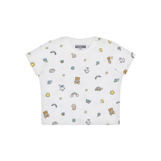 Moschino Kids Teddy Graphic All-Over T-shirt