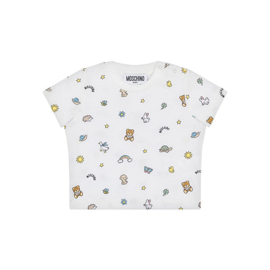 Moschino Kids Teddy Graphic All-Over T-shirt