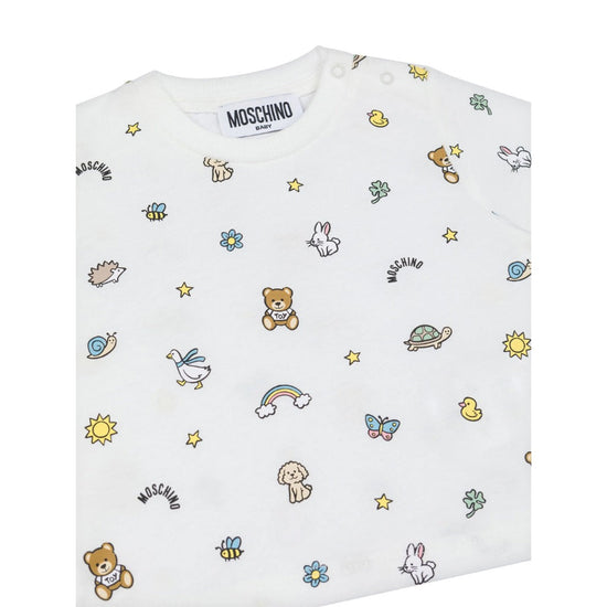 Moschino Kids Teddy Graphic All-Over T-shirt