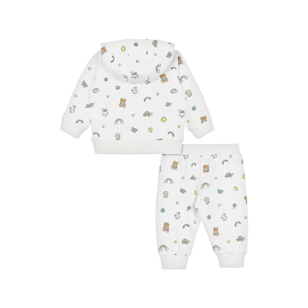 Moschino Kids All-Over Graphic Hooded Tracksuit