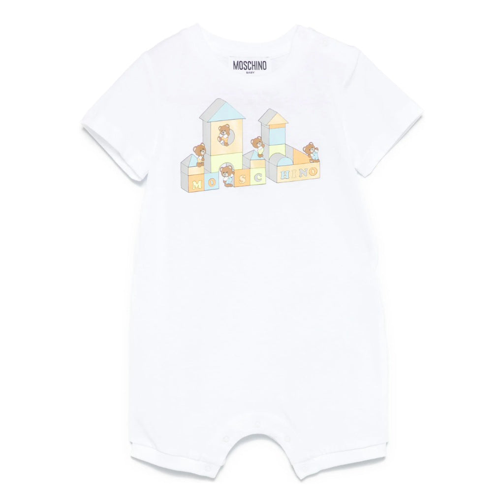 Moschino Kids Baby Bear Romper With Gift Box