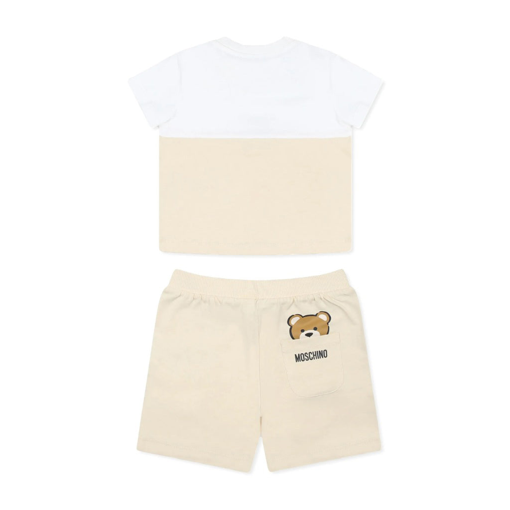 Moschino Kids Teddy Logo T-shirt With Shorts Set